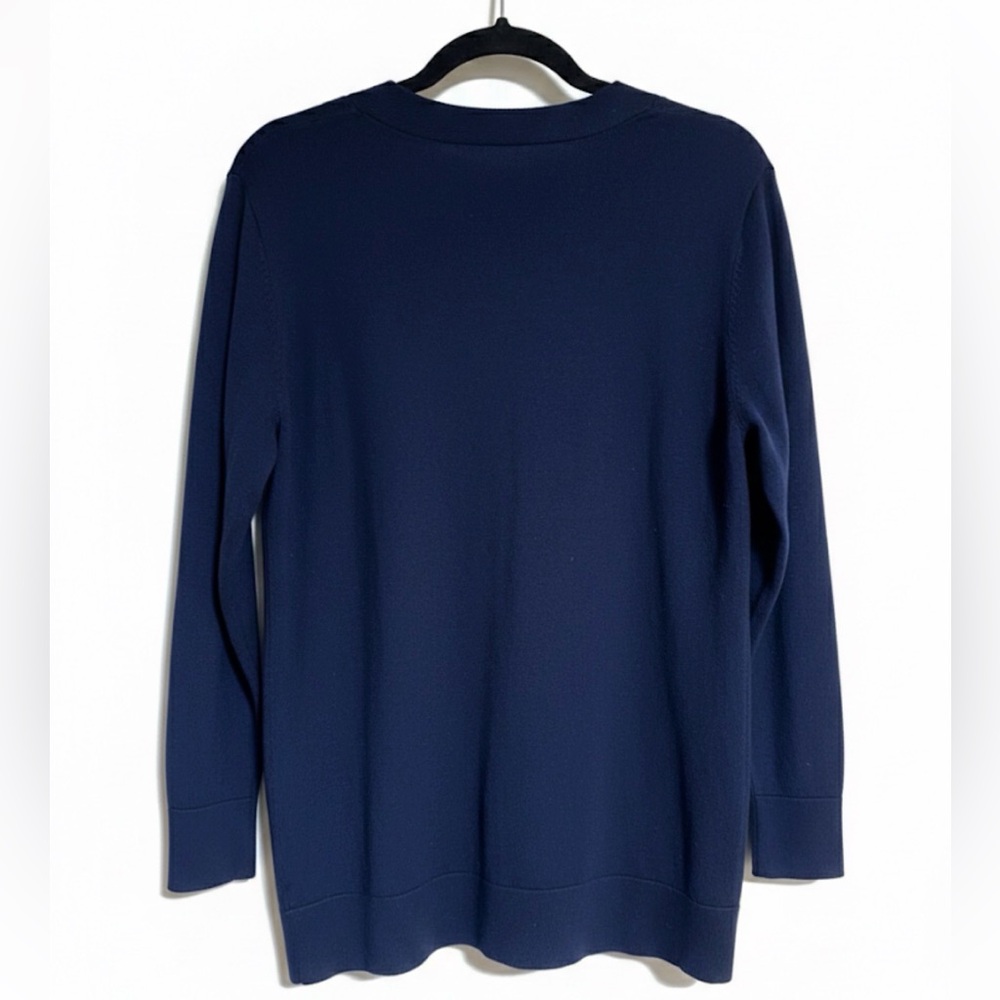 Pendleton Deep Blue Merino Wool Button-Up Cardigan - image 2